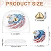 2Pcs Acryl amerikanische Flagge Adler Meditation Yoga Räucherstäbchen Halter - 5d DIY Handwerk Dekoration