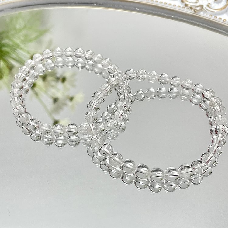 Clear Quartz Bracelet 6mm/8mm/10mm/12mm