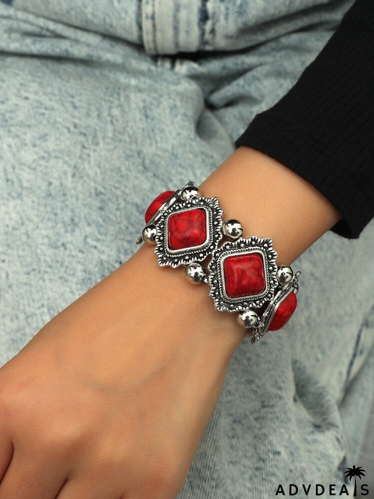 Bead Decor Vintage Bracelet