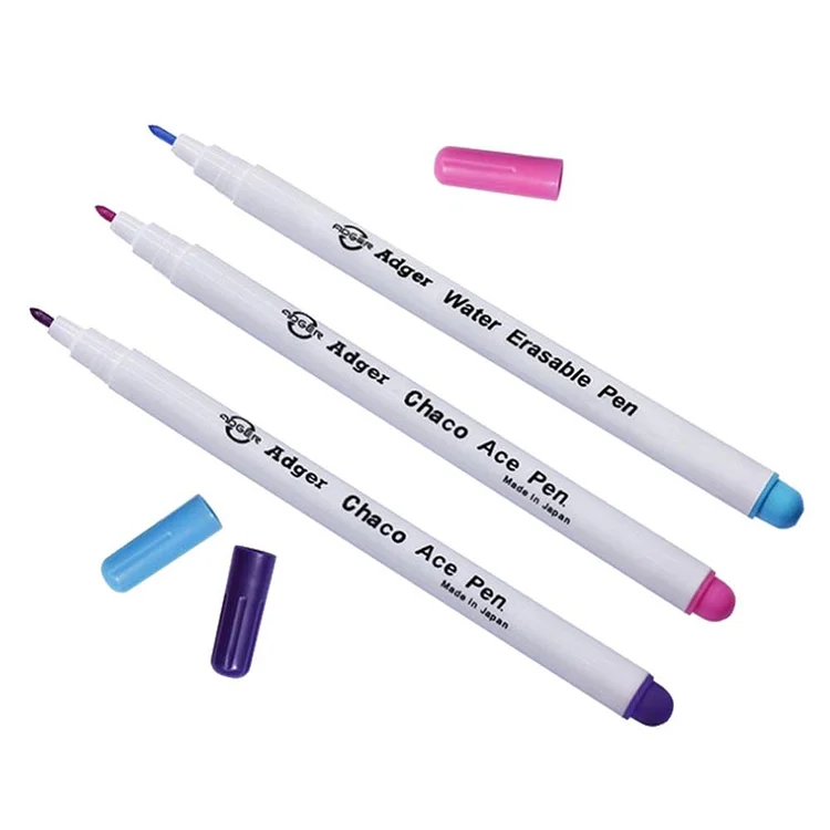 4pcs Water Erasable Pens Fabric Marking Pencil Grommet Ink Soluble