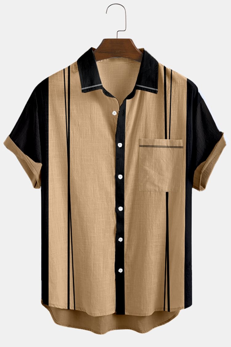 Leisure Color Matching Shirt