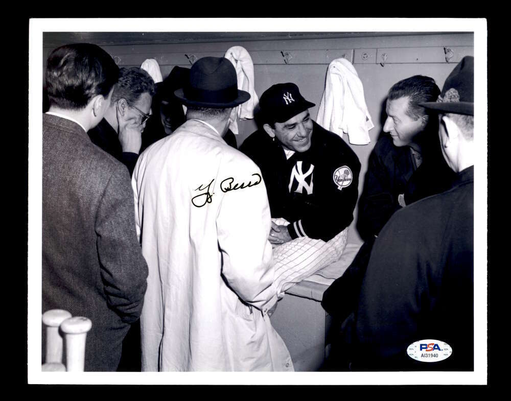 Yogi Berra Rare PSA DNA Coa Hand Signed 8x10 Photo Poster painting Autograph