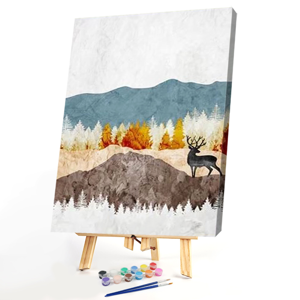 

40*50cm - Painting By Numbers - Mountain Elk, 501 Original