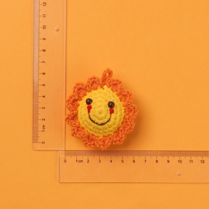 2 Pieces Cute Sunflower Santa Claus Yarn Women’s Bag Pendant Keychain