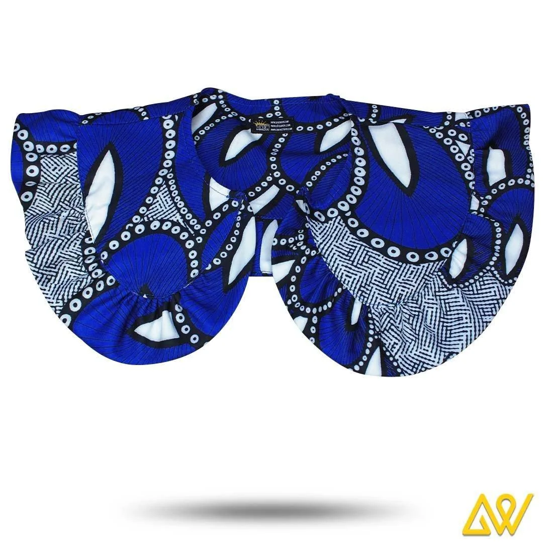 Shi Anewow™ blue petal shawl cloak collar - AW8035