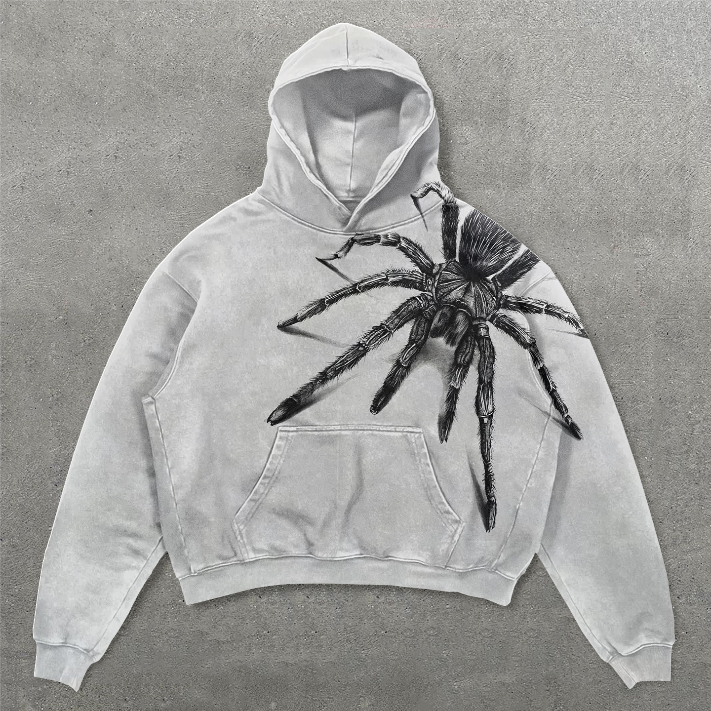 Casual Spider Print Long Sleeve Hoodies