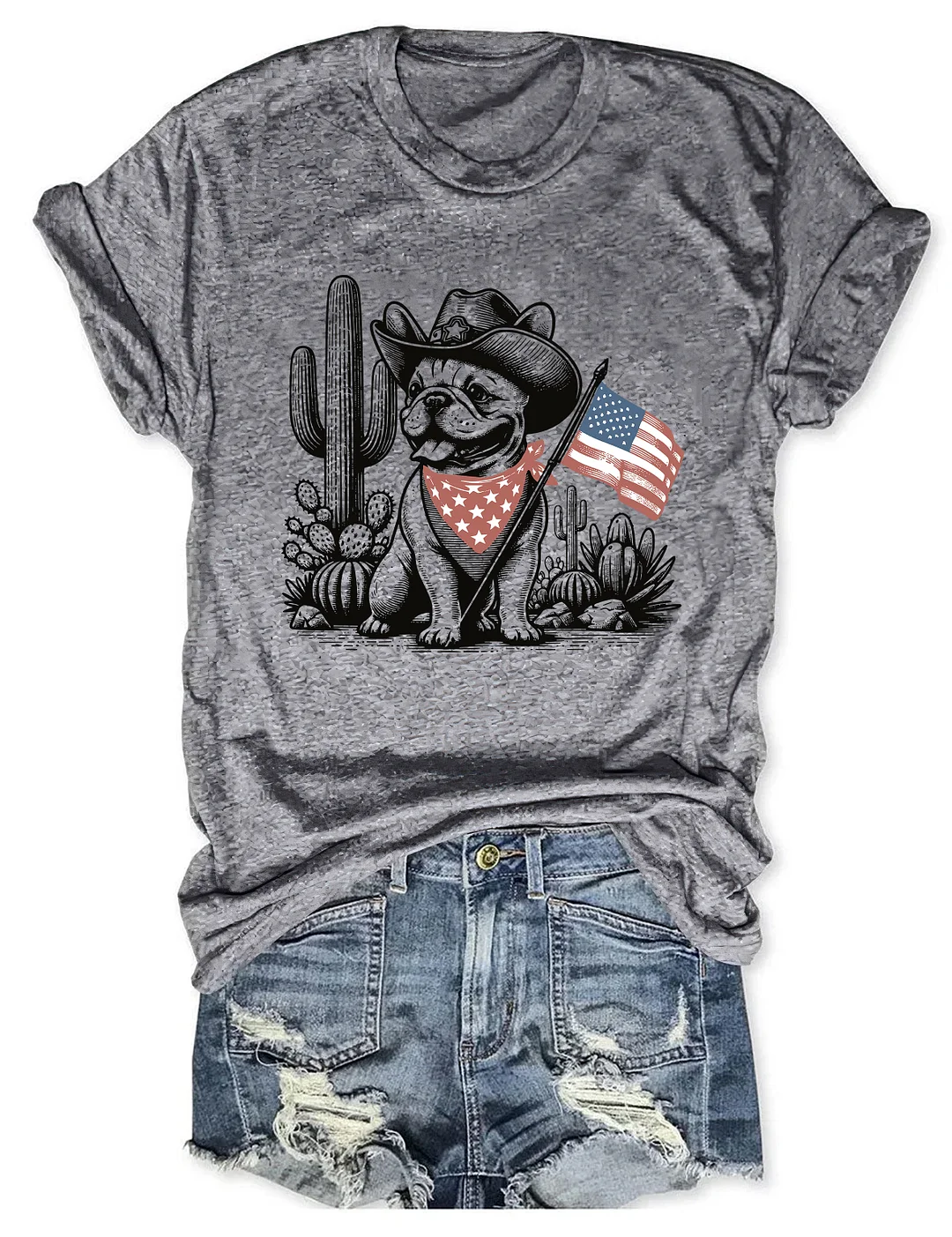 French Bulldog 4th Of July T-shirt