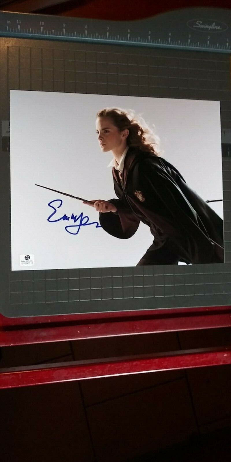 Emma Watson signed 8x10 COA sticker only