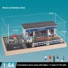 1:64 Simulation Convenience Store Street Scene Parking Lot