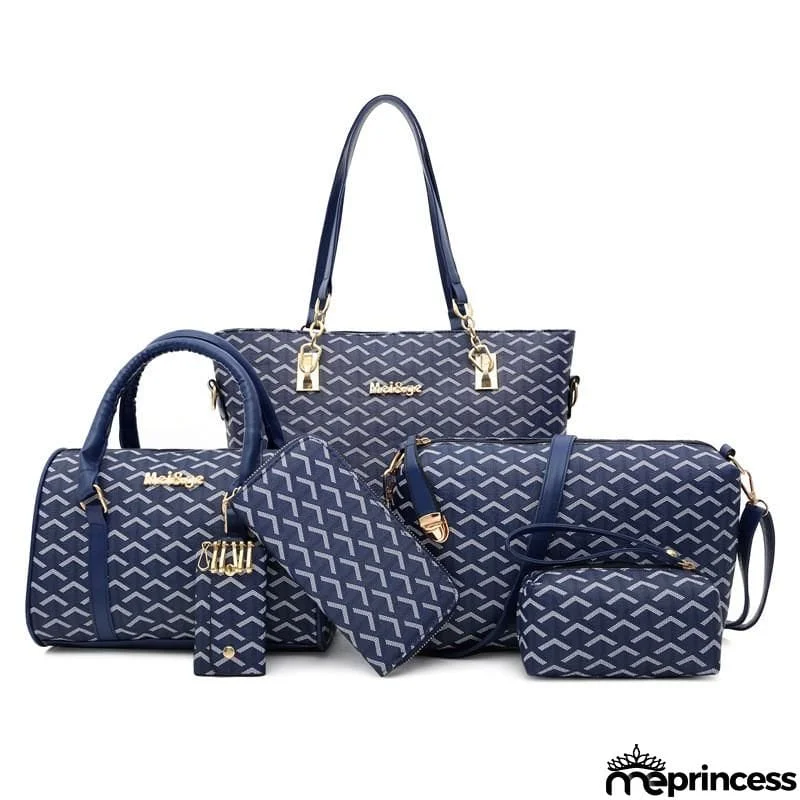 Women's Fashion Large Capacity 6-Piece Bags Set
