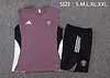 2025/2026 Manchester United Pre-Match Training Gray Purple Vest+Shorts Football1:1 Thai Quality