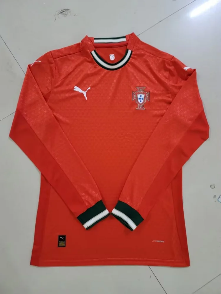 2025 Portugal Home Long Sleeve Jersey
