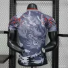 Japan  2025 Gray with Traditional Dragon and Cherry Blossom Pattern  Shirt