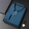 Men's New Mulberry Silk Business Casual Polo Shirt