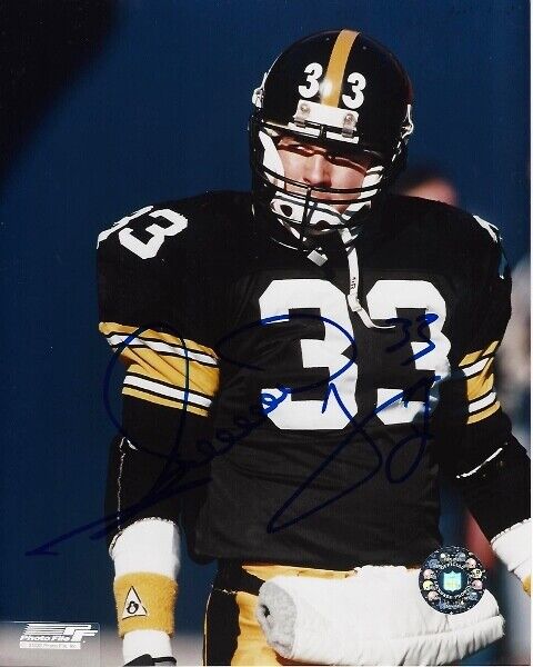 Merrill Hoge Signed - Autographed Pittsburgh Steelers 8x10 inch Photo Poster painting with COA