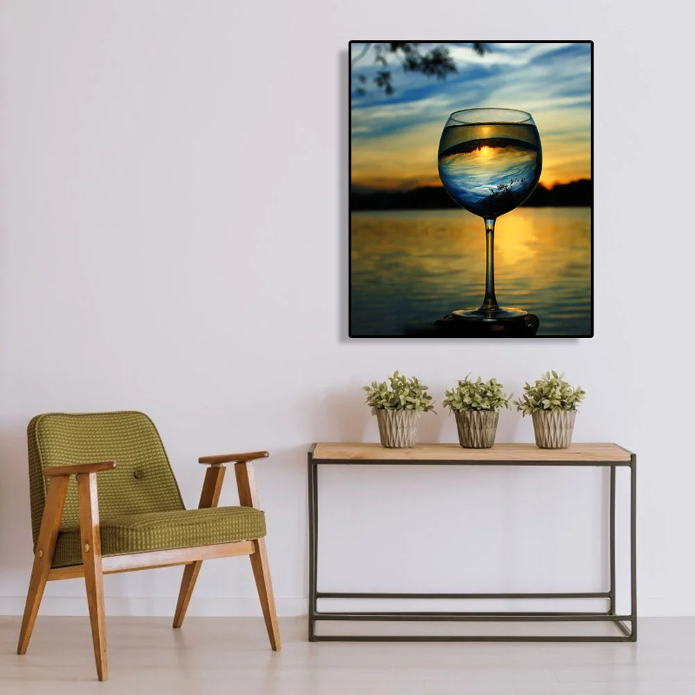 Glass Scenery - Paint By Number(40*50cm)