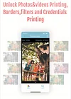 HanYin MT53 Photo Printer, Smartphone Printer, ZINK Printing Technology,Compatible With AR Photo, Bluetooth Connection, USB Charging, Includes 5 Sticker Photos