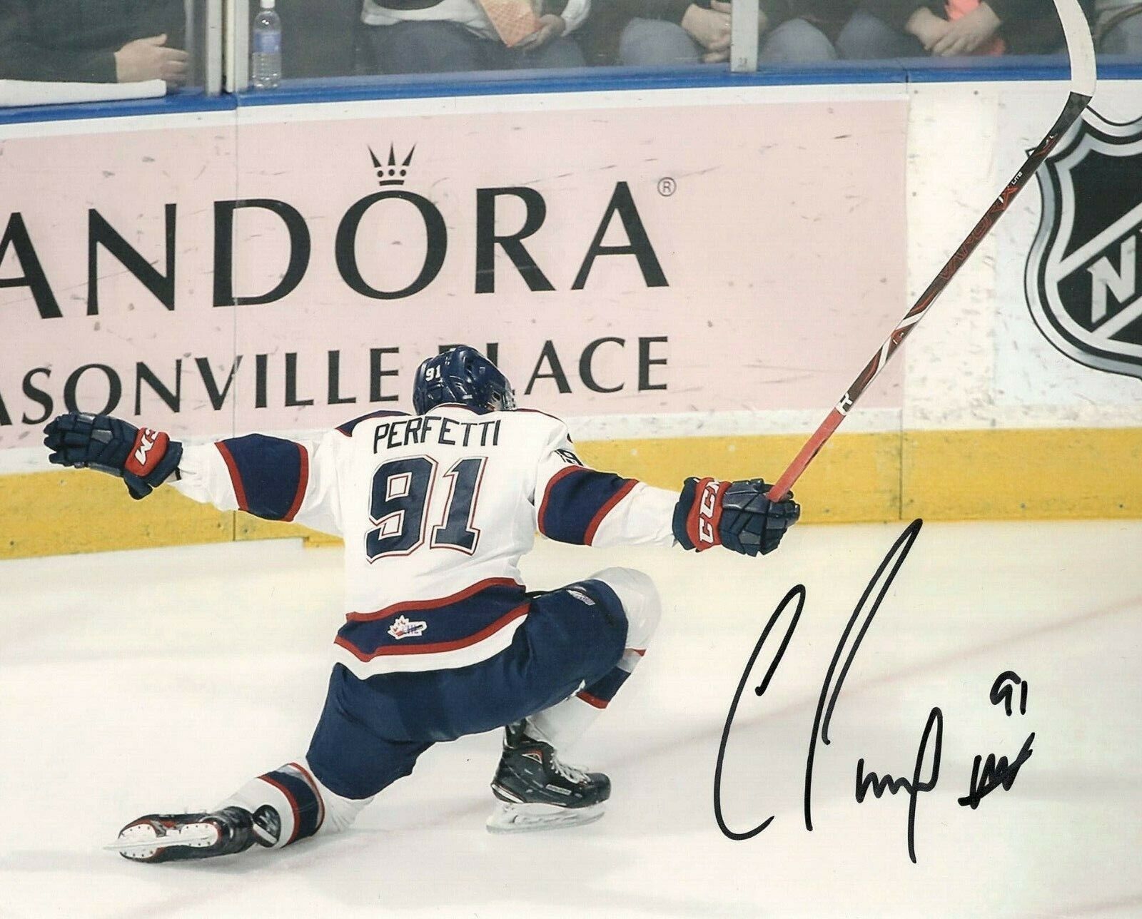 Saginaw Spirit Cole Perfetti Signed Autographed 8x10 Photo Poster painting COA #2