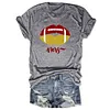 Red Gold San Francisco Football Lips Tee