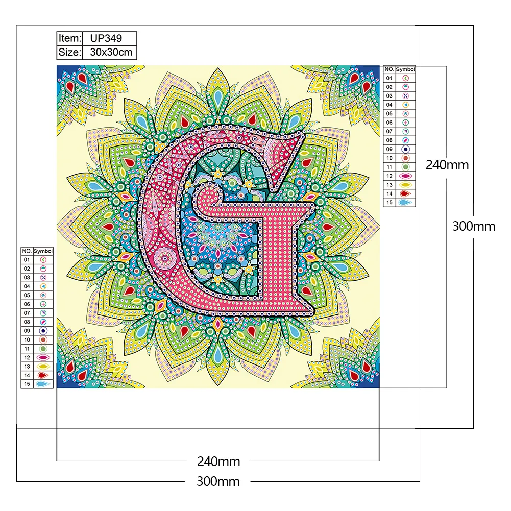 Diamond Painting - Partial Special Shaped Drill - Datura G(30*30cm)