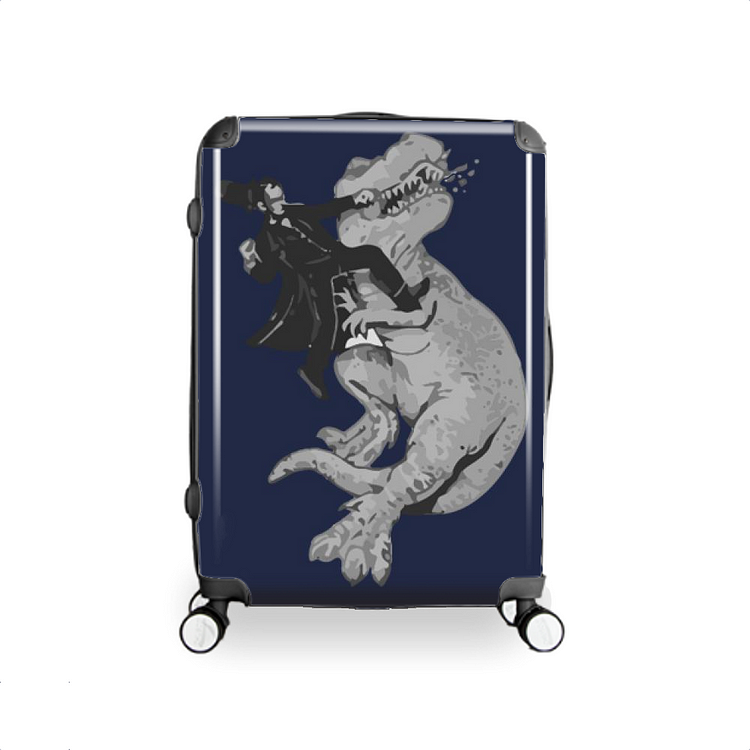 Punching A Dinosaur Like A Boss, Dinosaur Hardside Luggage