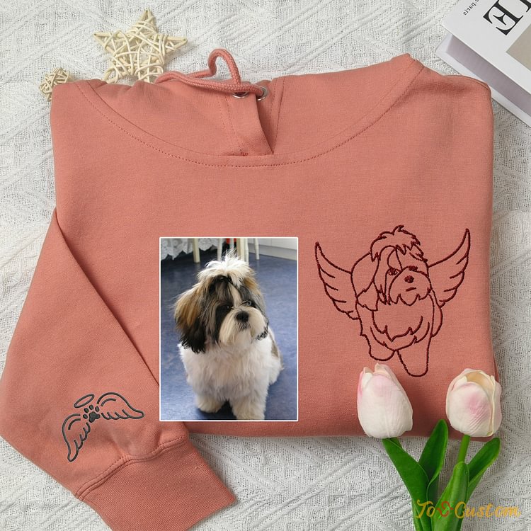 TOSCUSTOM™ I Will Endure A Lifetime Of Missing You Embroidered Custom Dog Sweaters​ 