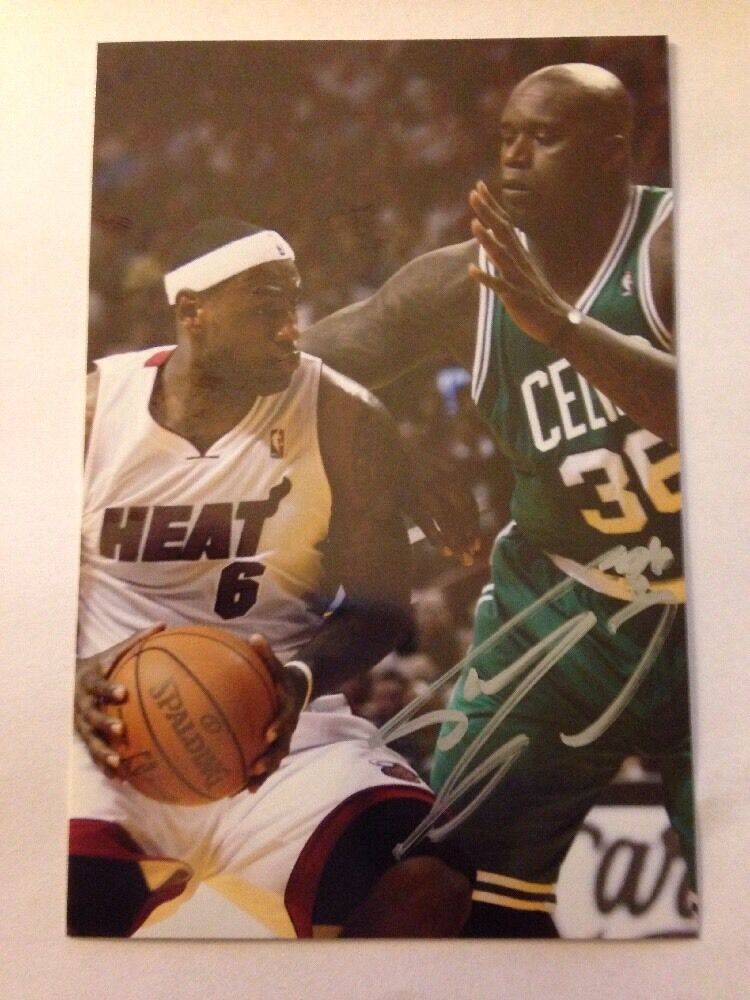 Shaquille O'Neal Shaq Signed Autograph Photo Poster painting Lakers Magic Lebron James