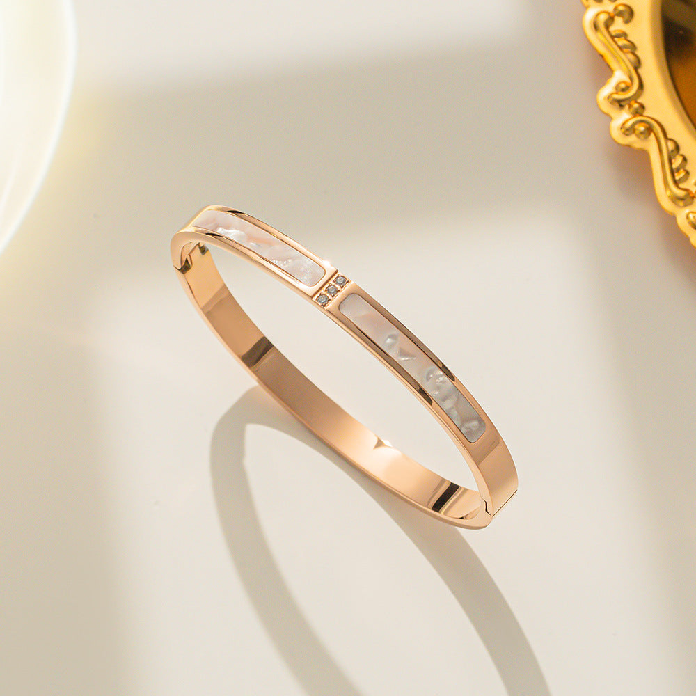 Titanium Steel 18K Gold Plated Bangles