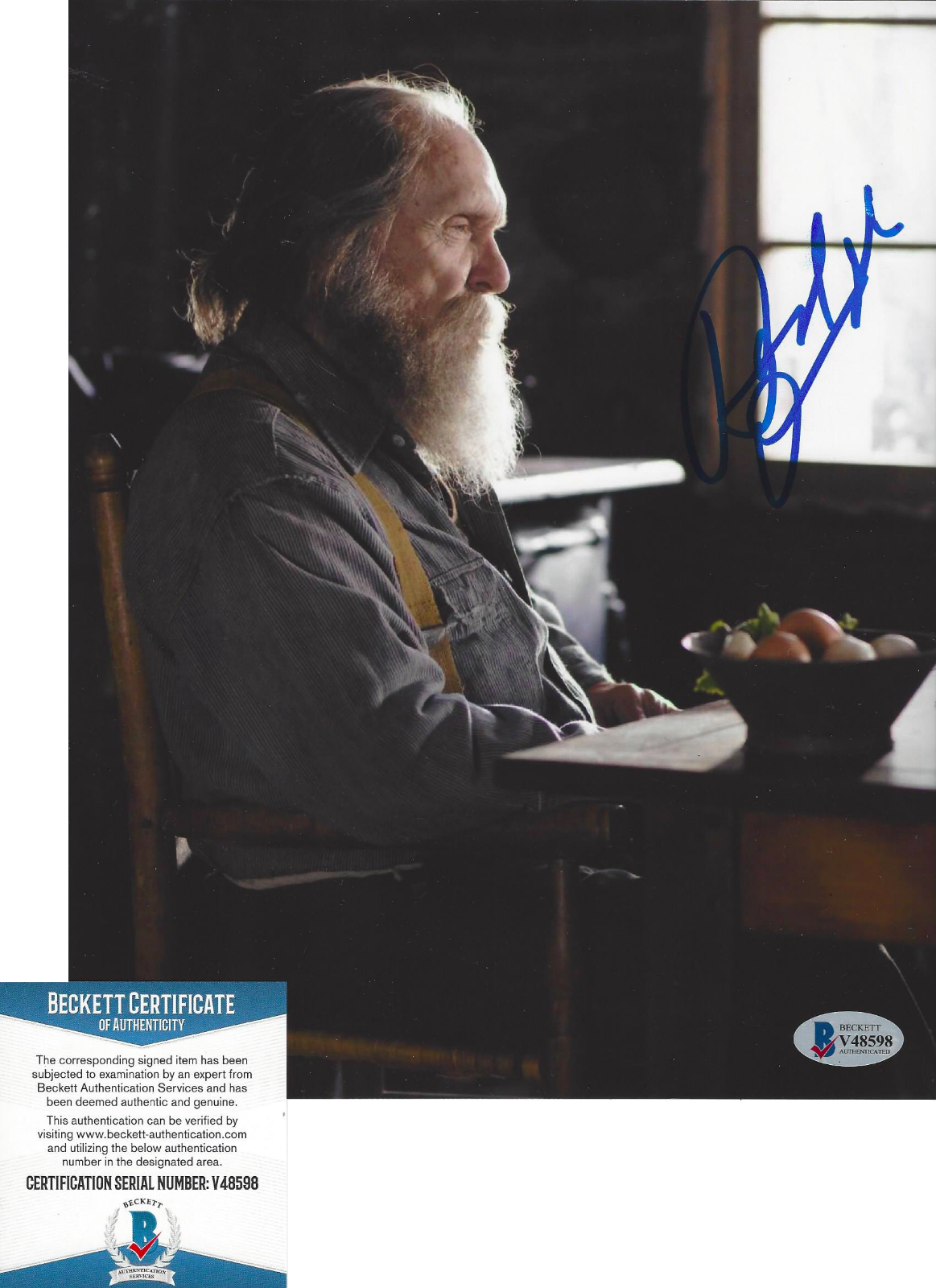 ROBERT DUVALL SIGNED GODS AND GENERALS 8x10 MOVIE Photo Poster painting ACTOR BECKETT COA BAS