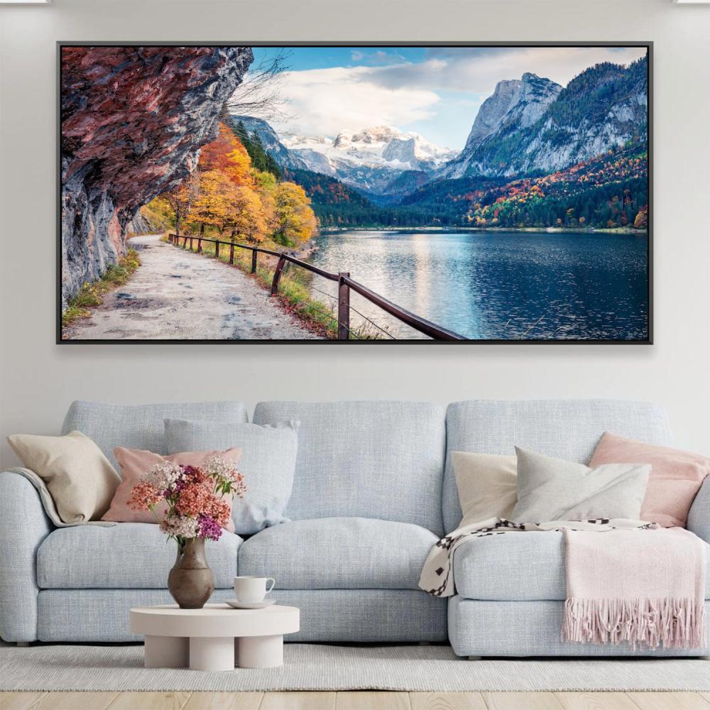 Serene Valley Reflections - Works with frames