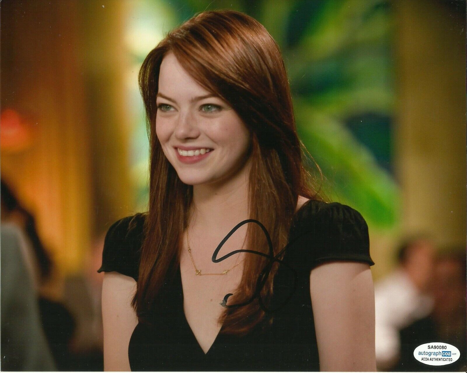 EMMA STONE SIGNED SEXY Photo Poster painting UACC REG 242 (10) ALSO ACOA CERTIFIED