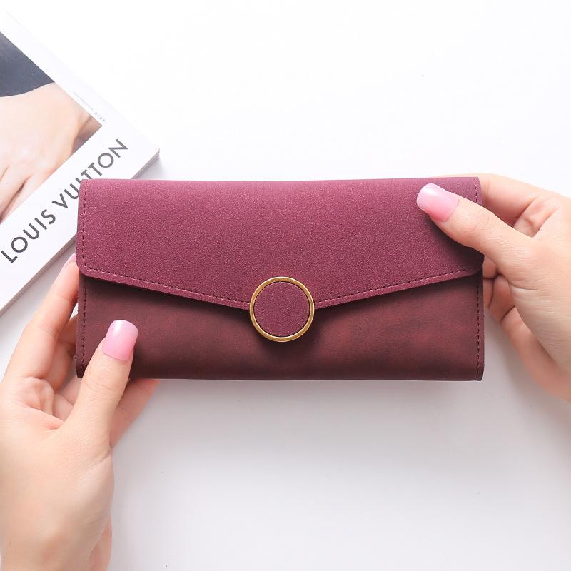 All-match stitching long card holder Multi-card position  bag