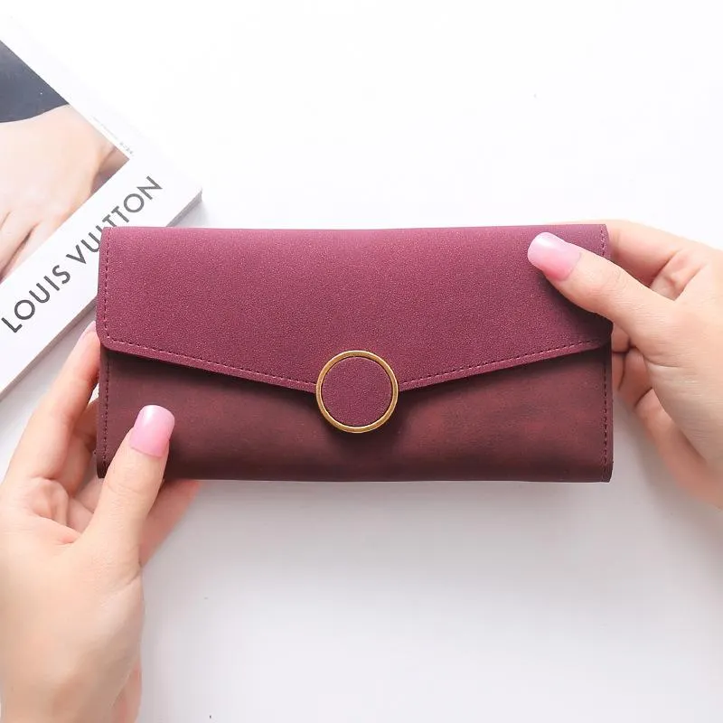 All-match stitching long card holder Multi-card position  bag
