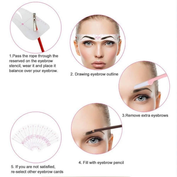 Magic EyeBrow Stencil Kit (12 Pack)