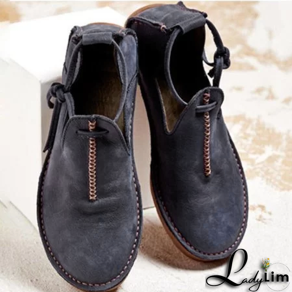 Super Comfort Round Toe Casual Lace-Up Flat & Loafers