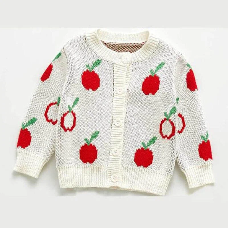 New Spring Autumn Infant Baby Girls Knit Long Sleeve Flower Coat + Braces Rompers Clothing Sets Kids Girl Suit Clothes 0-3Yrs