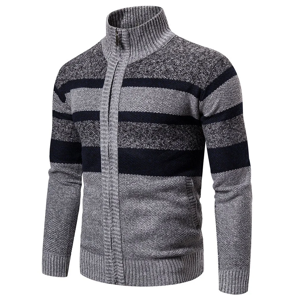 Men's Striped Long Sleeve Sweater