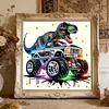 Dinosaur Truck Special Shaped 5D DIY Partial Drill Diamond Painting Kits for Adults Beginners Home Decor Diamonds Dots Gem Art Kits Diamond Art Kit 11.81 X11.81inch