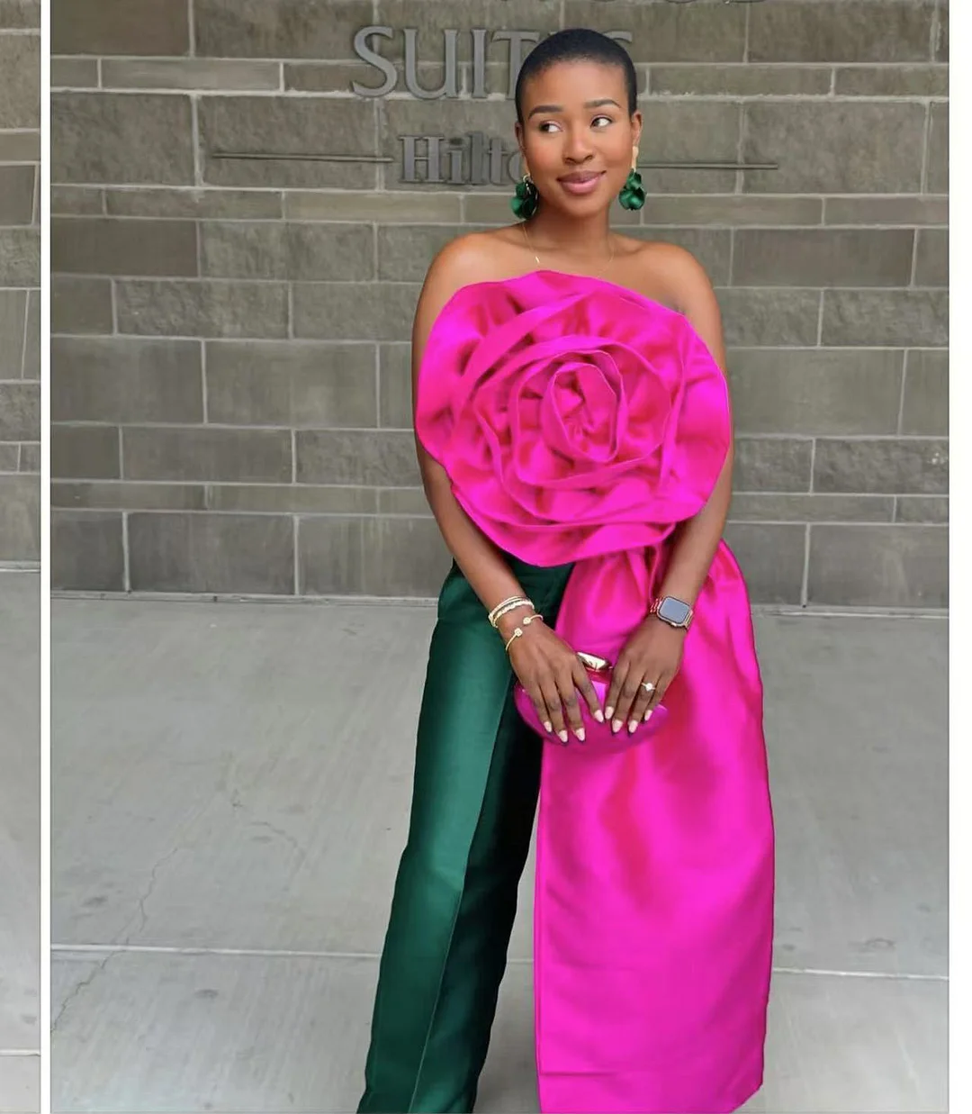 Sdrawing Sdrawing Spring And Summer New Design Three-Dimensional Flowers Ribbon Sexy Bare Back Zipper LX0113