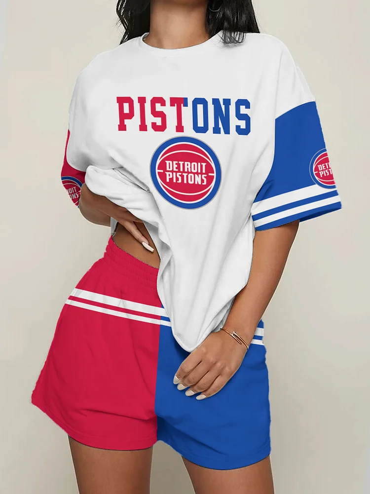 Detroit Pistons Limited Edition Top And Shorts Two-Piece Suits