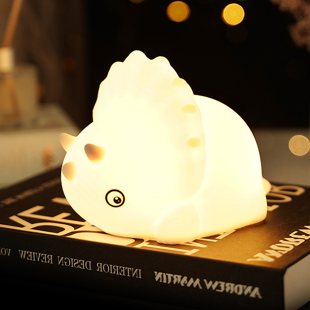 

Mini Ceratop LED Night Light 7-Colors Touch Control Lamp Kids Room Decor, 501 Original