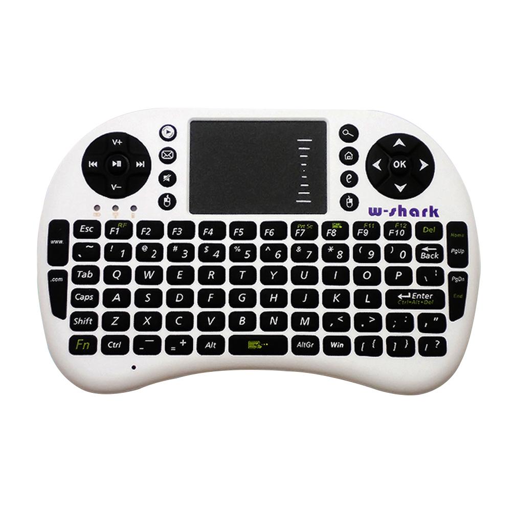 

Mini 2.4G Wireless Fly Air Mouse 92-Key Keyboard Touchpad, White, 501 Original