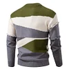 Men's Frayed Edge Colorblock Crew Neck Sweater by Inlyline