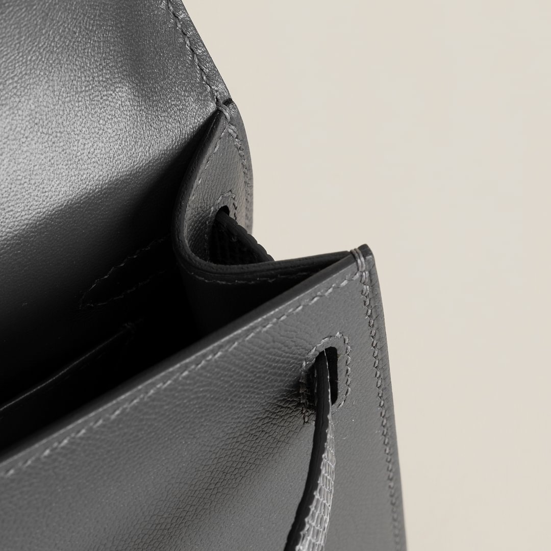 Mini Kelly II Madame/Lizard skin 88 Graohite PHW