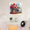 Cartwheel Poppy-18CT Stamped Cross Stitch 25*25cm/9.84*9.84in