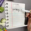 High-quality ceramic refrigerator magnets shaped like realistic sticky notes