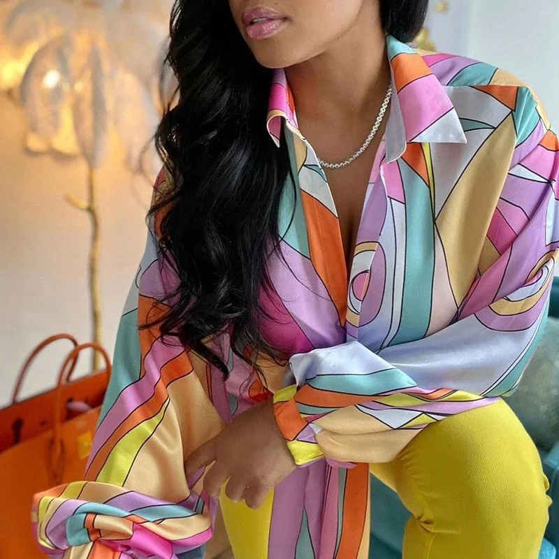 BIIKPIIK Print Elegant Women T-shirts Female Casual Vinatge All-Match Streetwear Oversize Top Basic Autumn Fashion T-shirt