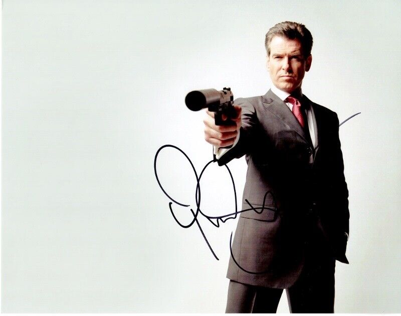 Pierce Brosnan Signed - Autographed 007 James Bond 11x14 inch Photo Poster painting -7