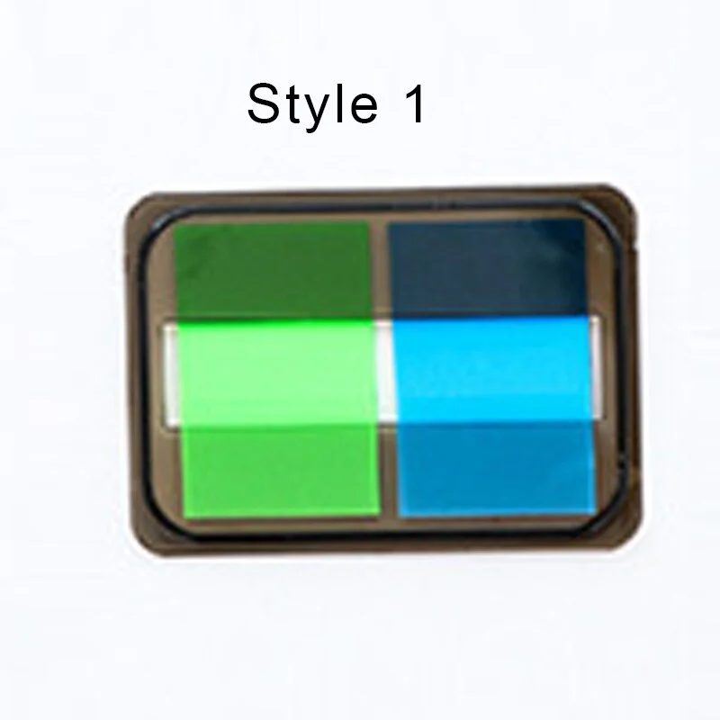 1PCS Creative Stationery Pull-Out Bookmark Box Can Tear Fluorescence Colour Self Adhesive Memo Pad Sticky Notes Bookmark Office