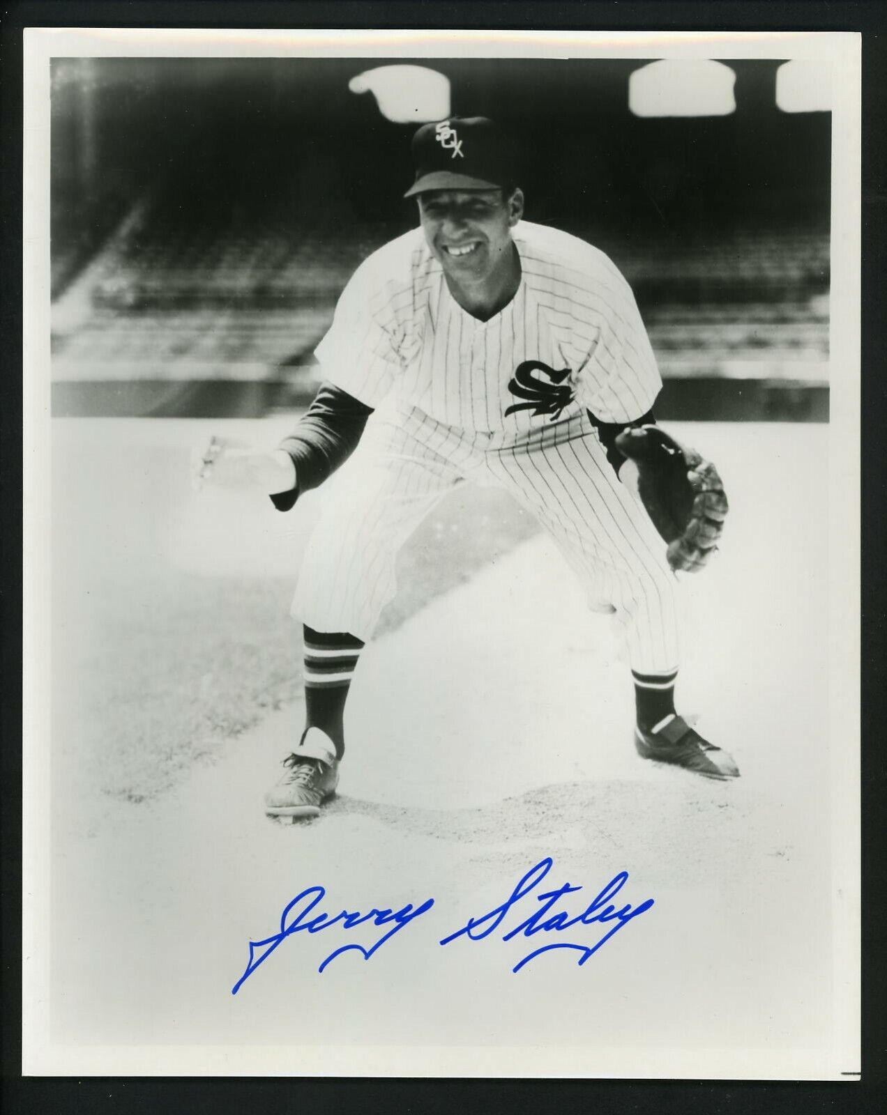 Jerry Staley Signed Autographed 8 x 10 B&W Photo Poster painting Chicago White Sox